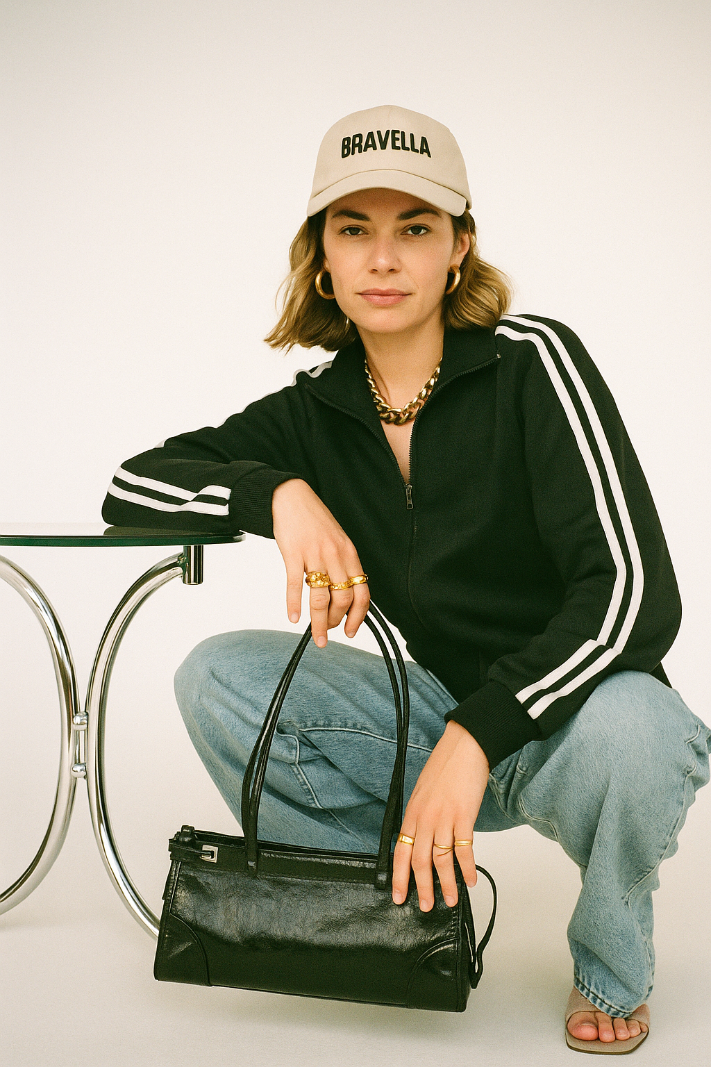 East West shoulder bag